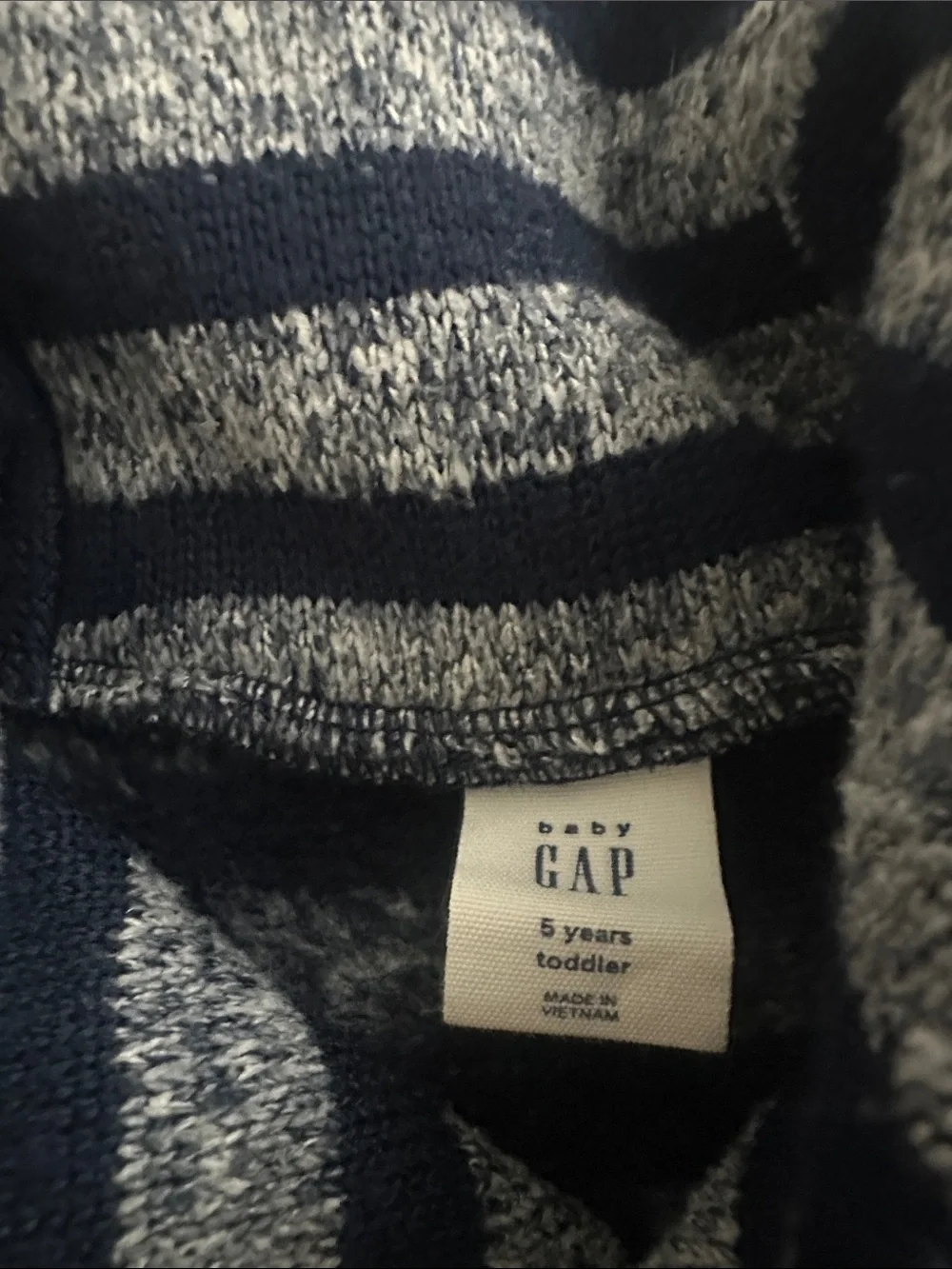 GAP Striped Hooded Pullover